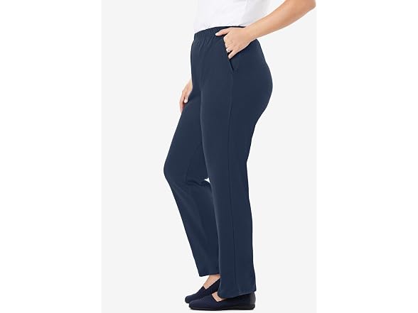 Woman Within Women (2X) 7-day Knit Pants Navy