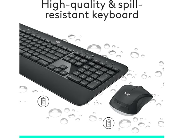 Logitech MK540 Wireless Keyboard & Mouse Combo
