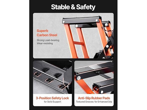 Steel Hydraulic Motorcycle Jack Stand, 1500 LBS