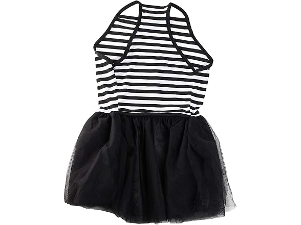 Midlee Elegant Black & White Stripe Tutu
