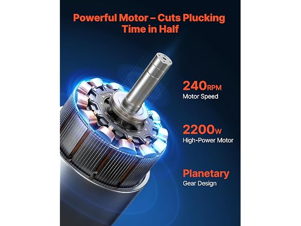 VEVOR Chicken Poultry Plucker 2200W