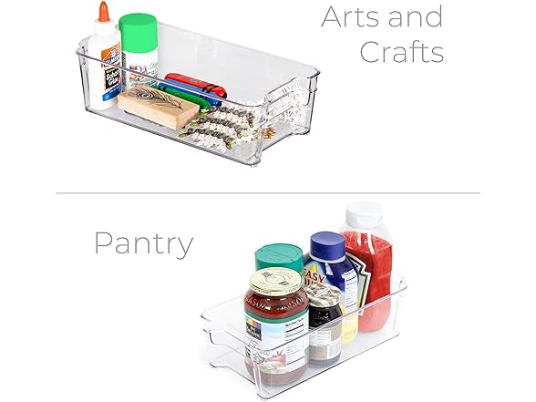 Smart Design 6 x12 4pc Refrigerator Bins