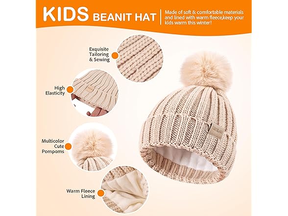 Children Winter Hat,Scarf, & Gloves Set