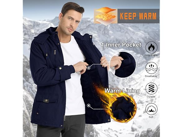 Chexpel Men (XXL) Military Coat