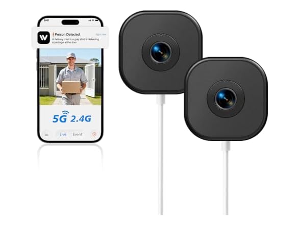 5Ghz & 2.4Ghz WiFi Security Camera for Home