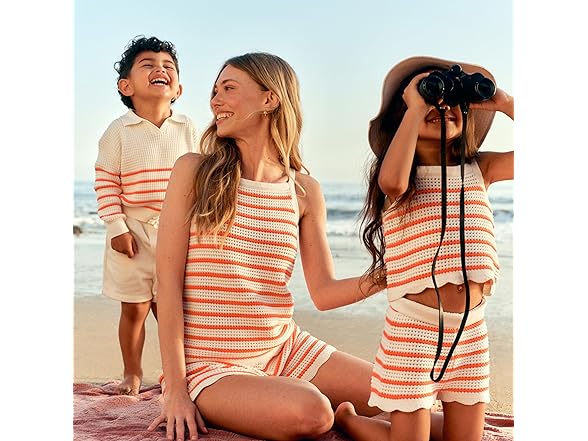 AE Womens Crochet Tank & Shorts Set