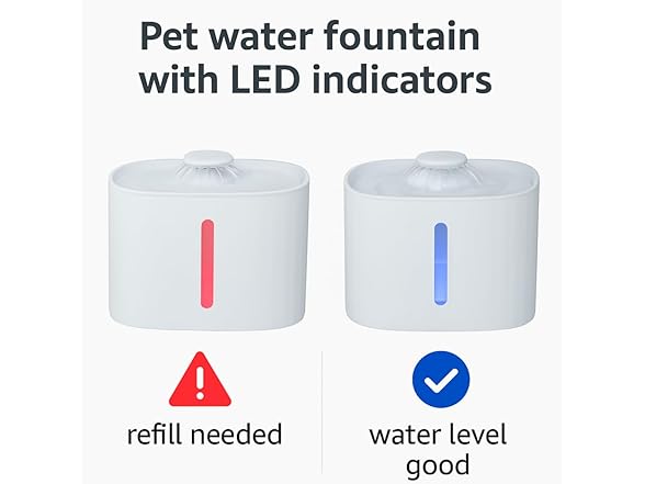 DESSEI Quiet Cat Water Fountain with 4 filters