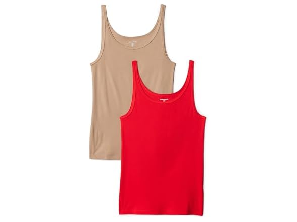 Bright Poppy Red/Tan