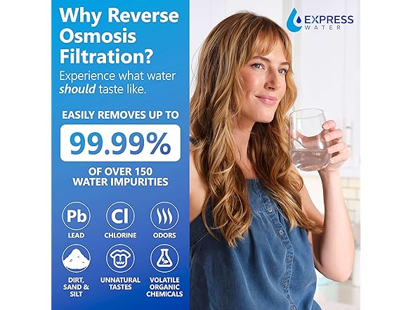 Express Water 600GPD Tankless Reverse Osmosis System