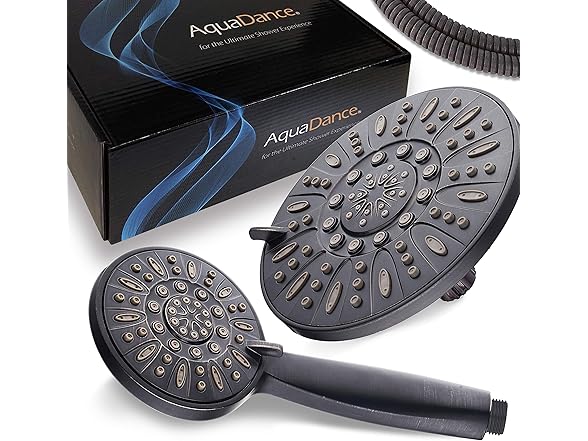 AquaDance Oil Rubbed Bronze Combo Shower Head