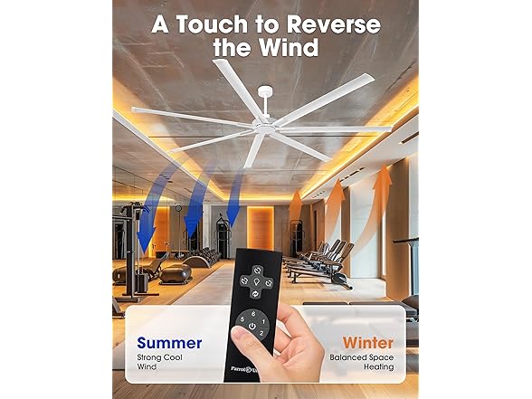 Parrot Uncle F8311WHS110V 100" Ceiling Fan No Light