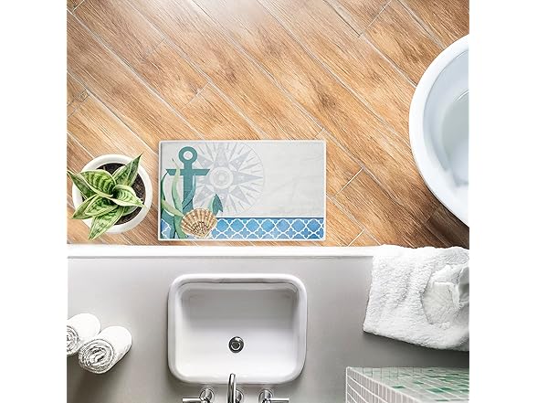 Bayside Plush Bathroom Mat & Bath Rug