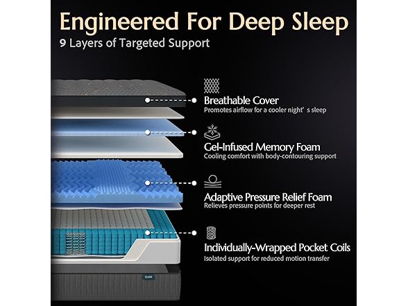 ZLNDR 10 Inch Queen Mattress