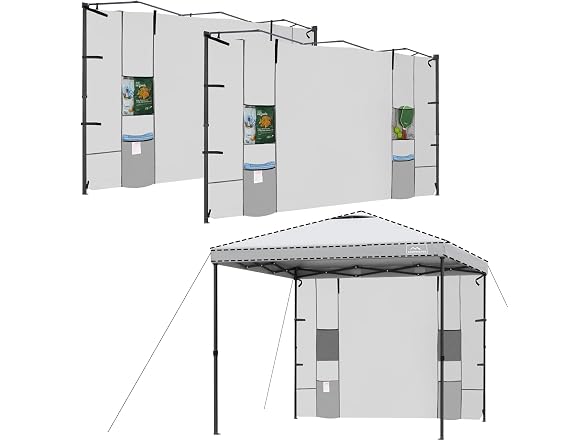 Pop Up Canopy Sidewalls, 2 Pcs