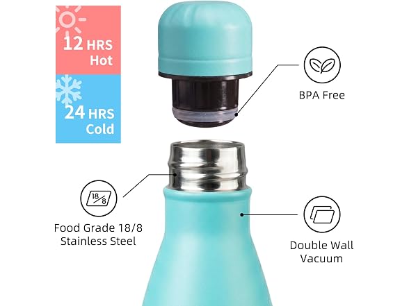 Konokyo 24 Pack 17 oz Water Bottle