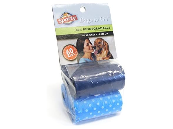 Royal Spotty Biodegradable Dog Poop Bags, 60ct