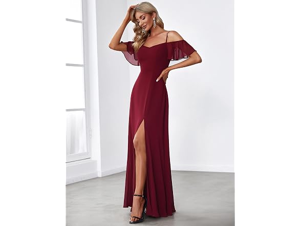 Ever-Pretty Women (16) V Neck Sequin Tulle Us12