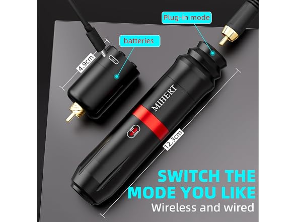 Tattoo Gun Kit with Wireless Rotary