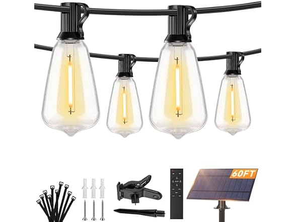 Brightever 60FT Solar String Lights