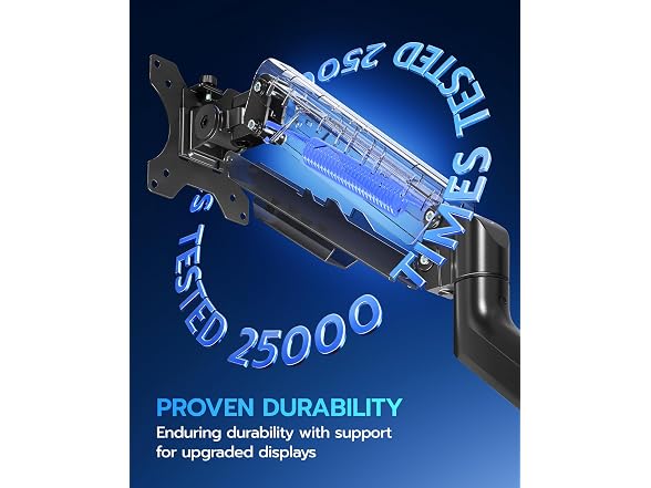 ARES WING 17" to 40" Black Heavy Duty Monitor Arm