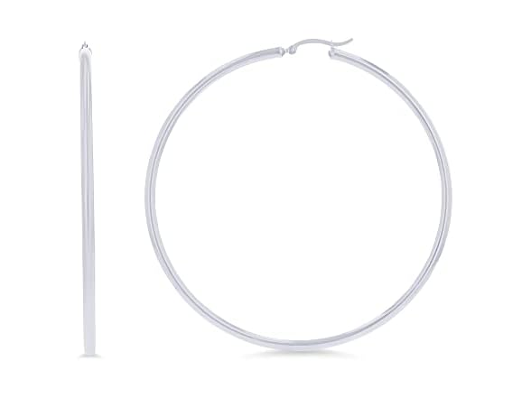 14k White Gold Solid Polished Round