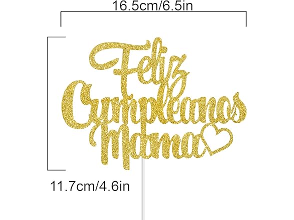 Feliz Cumpleanos Mama Cake Topper