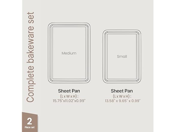 Diamond Bottom Cookie Sheet Set of 2