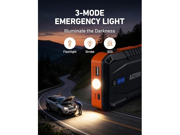 AstroAI S8 Car Battery Jump Starter