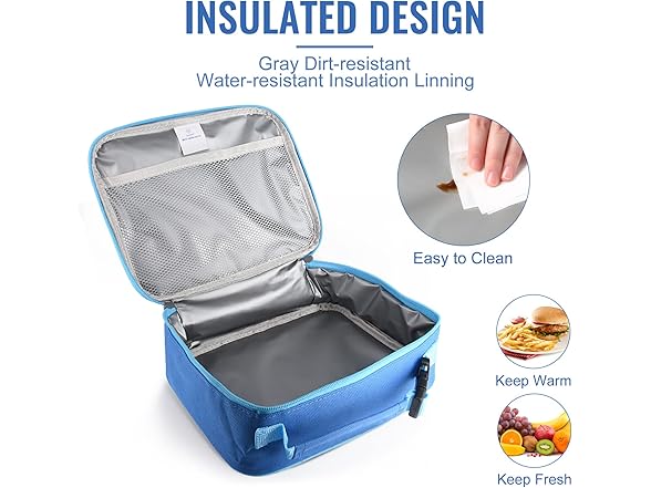 2 Pack Kids Insulated Lunch Box