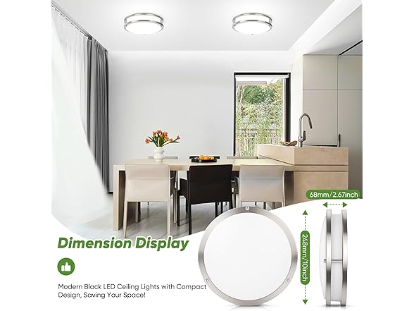 TOBUSA Ceiling Light 10", 2PC