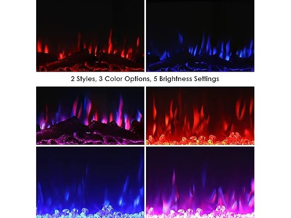 Sunnydaze 50" White Indoor Electric Fireplace Insert