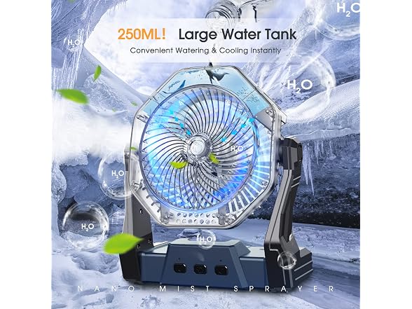 Ausic Portable Misting Camping Fan