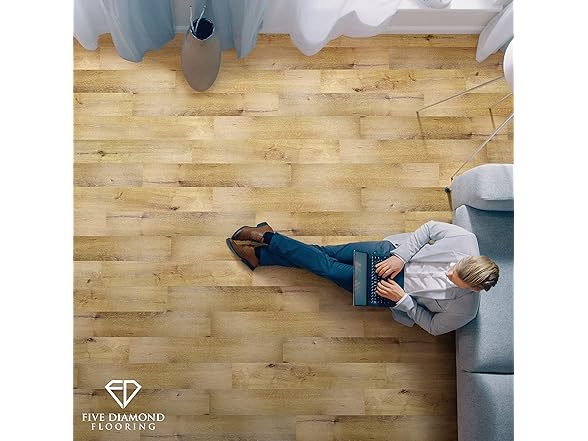 Five Diamond Floor Planks,Peel and Stick