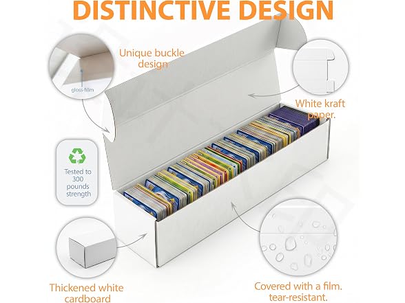 Trading Card Storage Box,6-Pack 1100