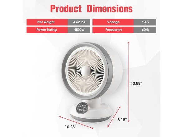 VIENTO 2 in 1 Heater Fan Combo