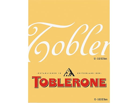12PK TOBLERONE Milk Chocolate Bar with Honey
