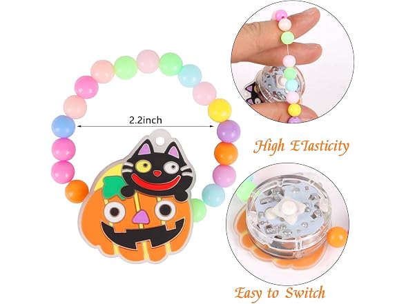 CCINEE 10pcs Halloween Led Bracelets
