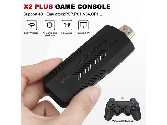 Retro 4K HDMI Game Stick + 2 Controllers