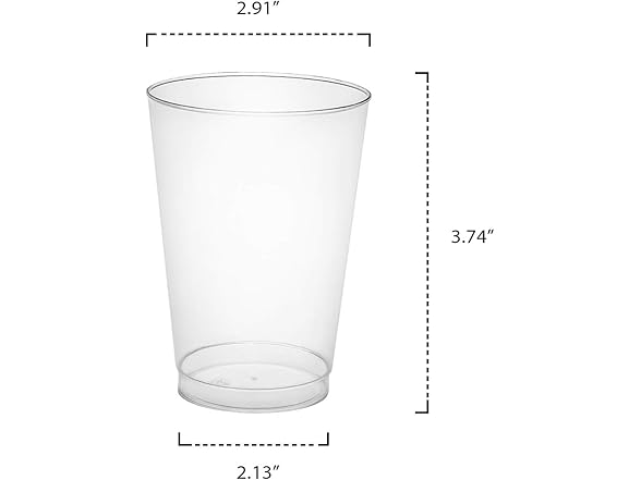 Party Essentials Disposable 10oz Party Cups, 100 Count