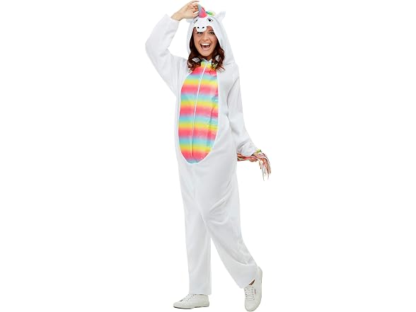 Smiffys Unicorn Costume, White with Hooded