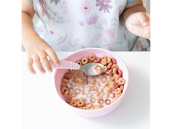 Bumkins Toddler Utensils, Kids Fork and Spoon Set
