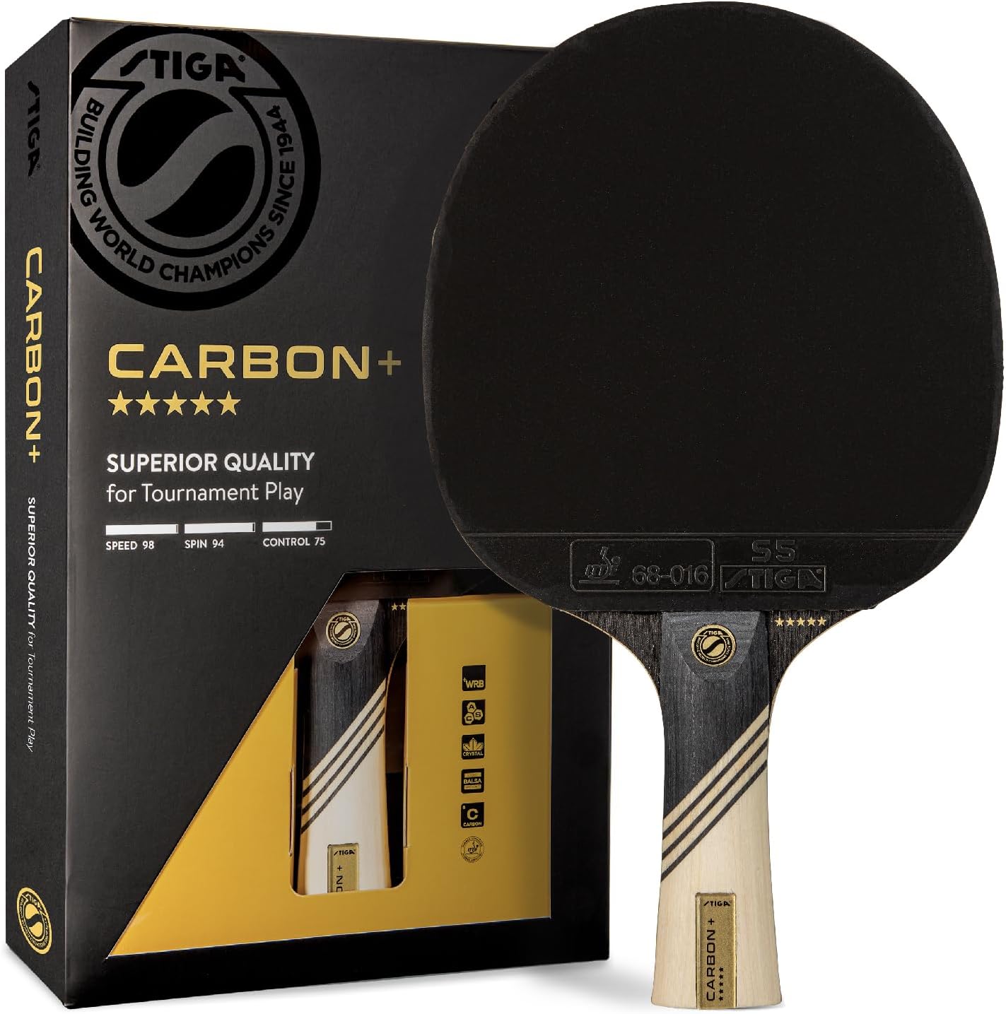 STIGA Carbon+ Ping Pong Paddle - Gallery 7