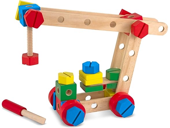 Melissa & Doug Wooden Construction Building Set