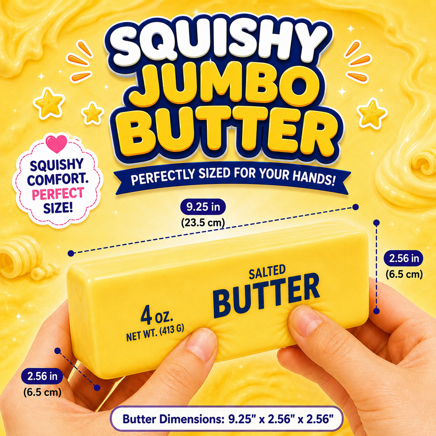 Twilight Squishy Sensory Toys Jumbo Butter, 3PK - Gallery 8