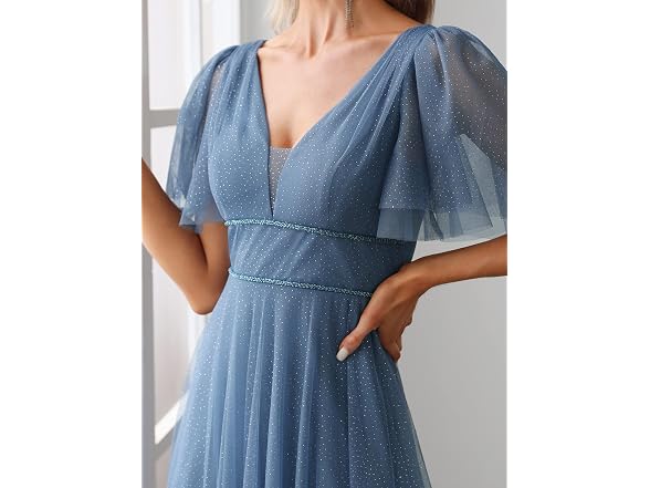 Ever-Pretty Women (US16) Ruffle Sleeves Dress
