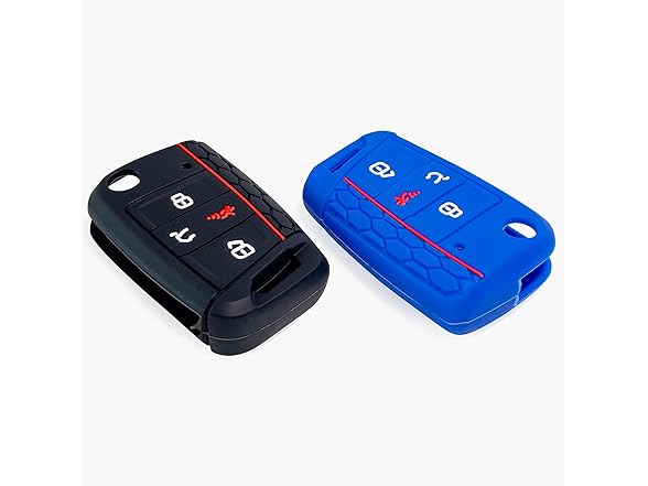 Click&Fit 2-pcs Silicone Key Fob Covers Kit for VW