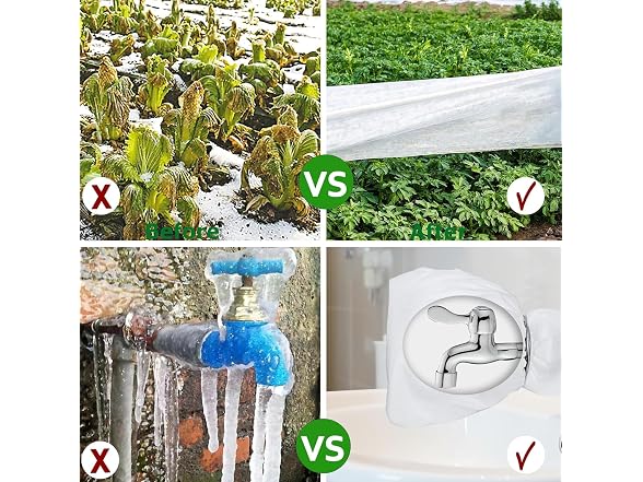 Cotika 10 x 30 Ft Plant Covers Freeze