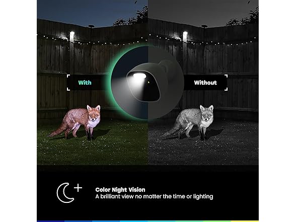 Chamberlain myQ Outdoor Battery Camera | 2K Camera, Color Night Vision, Spotlight, Motion Alerts, Live View with Two-Way Talk, Wireless, Weather-Resistant, Outdoor, White (Open Box)