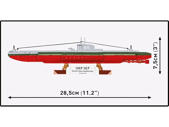 COBI Historical Collection WWII Polish Submarine 190 Pieces