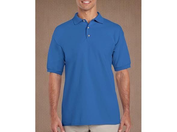 Gildan Men (S) Ultra Cotton Pique Polo Shirt Royal
